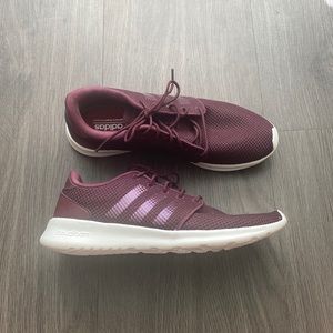 Adidas Maroon Cloudfoam Running Shoes
